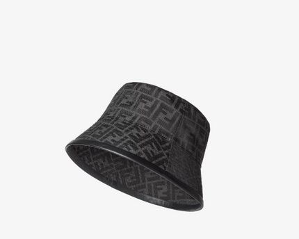 Fendi Chapeau en nylon FF Noir