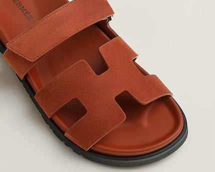 Hermes - Sandales Chypre Marron muscavado