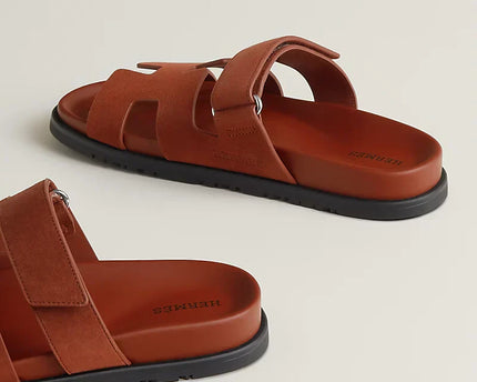 Hermes - Sandales Chypre Marron muscavado