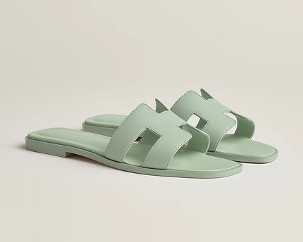 Hermes - Claquettes Vert d'eau