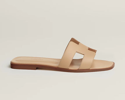 Hermes - Claquettes  Beige Natura