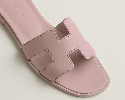 Hermes - Claquettes Rose Cancan