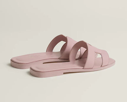 Hermes - Claquettes Rose Cancan