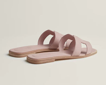Hermes - Claquettes Rose porcelaine