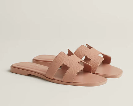 Hermes - Claquettes Beige perlino