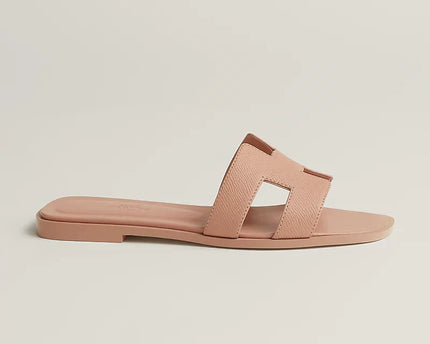 Hermes - Claquettes Beige perlino