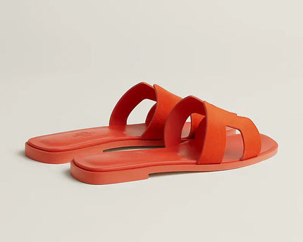 Hermes - Claquettes Orange Corail