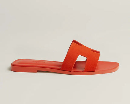Hermes - Claquettes Orange Corail