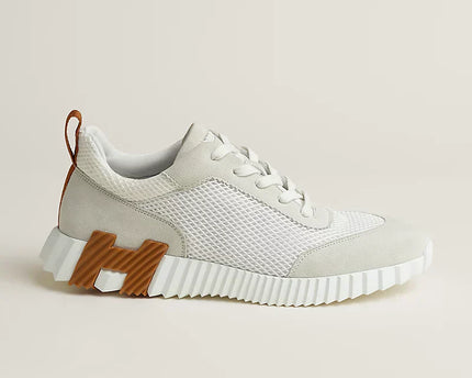 Hermès Bouncing blanc/maron/noir